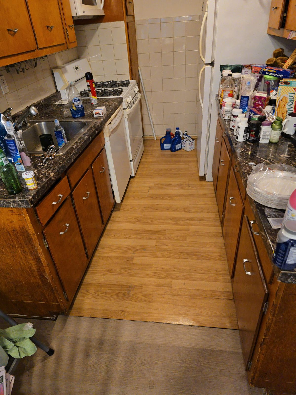 kitchen renovation Yonkers NY before photo by AlbStar Renovation outdated kitchen